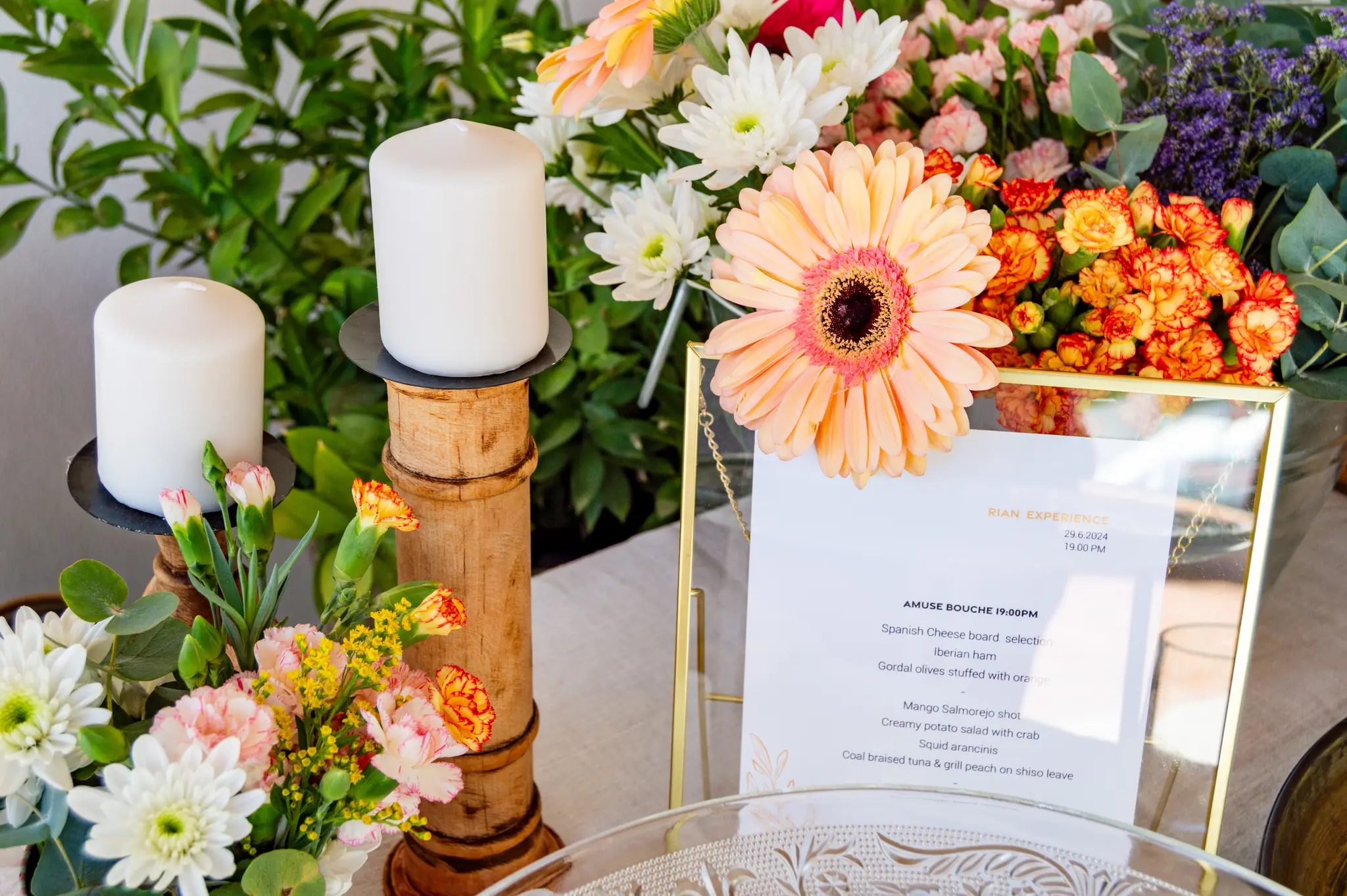 Private wedding table prepared in Marbella