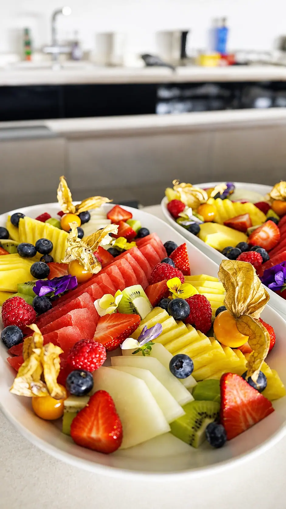 Fresh breakfast dishes prepared for a private villa morning